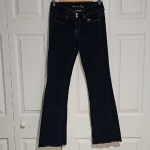 ✨ American Eagle Artist Bootcut Dark Wash Stretch Jeans Size 10 Long